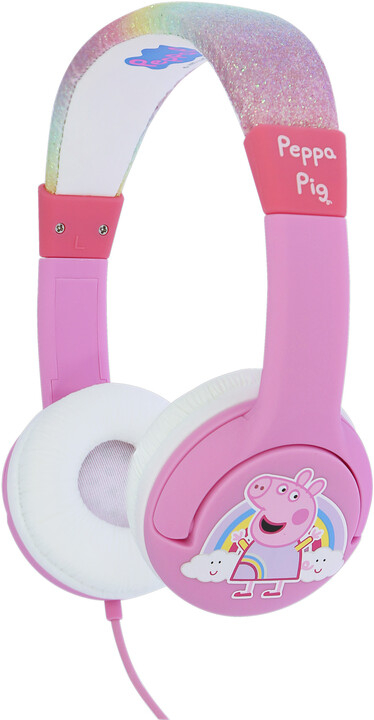 Слушалки OTL Technologies Rainbow Peppa, розова боја