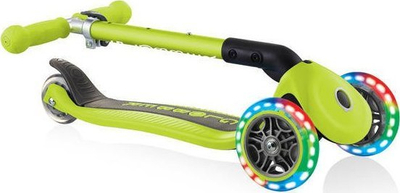 Trotinet Globber Foldable Jr 437-106, 3 rrota me drita LED, jeshil lime