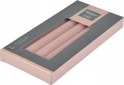 Qirinj dekorativë Homea Unscented Classic, 20cm, set 5 copë, rozë e çelët