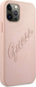 Mbrojtëse telefoni Guess GUHCP12MRSAVSRG, iPhone 12 12 Pro 6.1", Saffiano, rozë