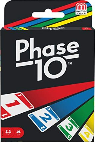 Loja me letra Mattel Phase 10 FFY05, për 2 6 lojtarë, shumëngjyrëshe