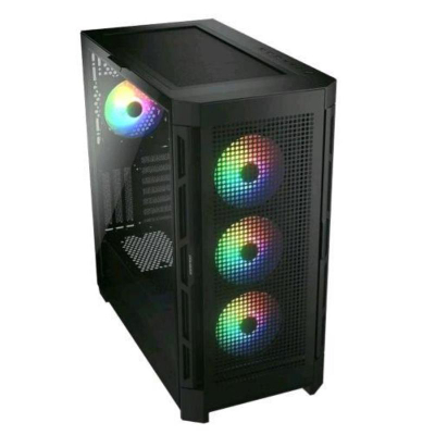 Kase PC Cougar Airface Pro RGB, MIDI Tower, xham i temperum, 4 ftohësa ARGB, e zezë