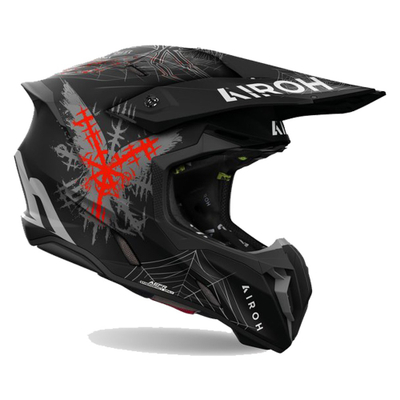 Kaskë motocross Airoh Twist 3 Arcade, XL, mat e zezë gri