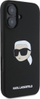 Mbrojtëse telefoni Karl Lagerfeld Karl Head, silikon i lëngshëm, për iPhone 16 6.1", e zezë