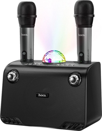 Altoparlant Bluetooth Hoco BS41 Plus, me 2 mikrofona, drita LED, i zi