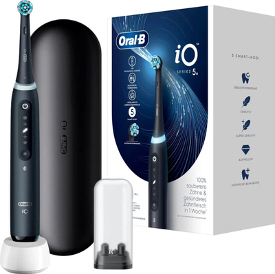 Furçë elektrike Oral-B iO Series 5, inteligjente, Matt Black, e zezë mat