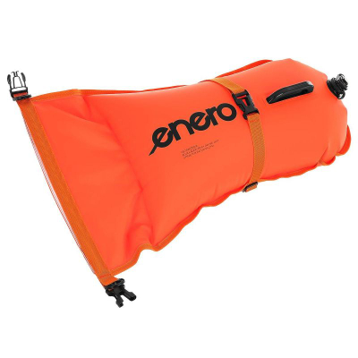 Bojë noti me ajër Enero Safety Buoy Dry Pocket, 72x36 cm, xhep që s’e merr uji, portokalli