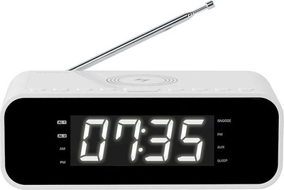 Radio alarm Thomson CR221I, projektor muri, FM USB, i bardhë