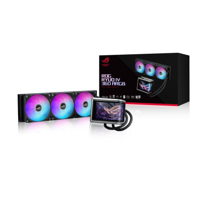 Ftohës uji CPU Asus ROG Ryuo IV 360 ARGB, 360mm, ARGB, i zi