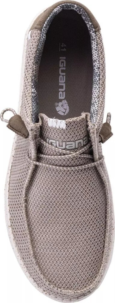 Këpucë mokasina për burra Iguana Mirio 92800598152, tekstil që merr frymë, taban gome, bezhë