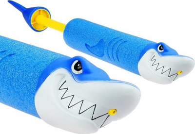Pistoletë uji Leantoys Water Gun Syringe Shark, lodër për fëmijë, blu