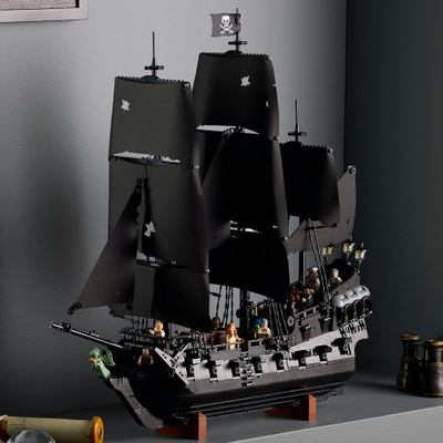 Set ndërtimi Pirate Ship Captain Jack Sparrow, model dekorativ, për të rritur, shumëngjyrësh