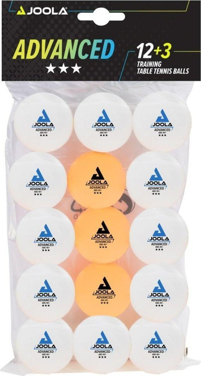Toptha pingpongu Joola Advanced Training, set 15 copë, të bardhë edhe portokalli