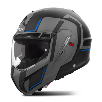 Helmetë moto Airoh Mathisse II Genius, integral, madhësia XS, e zezë gri blu