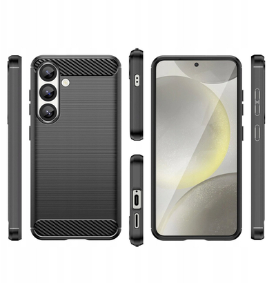 Kapak telefoni Hurtel Carbon Case për Nothing Phone 3a Pro, silikon i butë, i zi