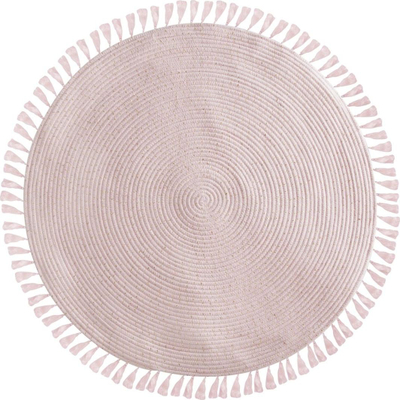 Tapet shtëpie Lurex, rrumbullak, 90 cm, rozë me ar