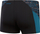 Rroba banje për burra Speedo Endurance+ Max Aquashort, prerje e ngushtë, i bëjnë ball klorit, të zeza me ngjyrë teal