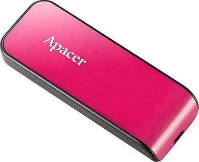USB Pendrive Apacer AH334 (AP64GAH334P-1), 64 GB, USB 2.0, rozë
