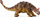 Figurinë dinosauri Collecta Ankylosaurus Deluxe, shkallë 1:40, plastik, me shumë ngjyra