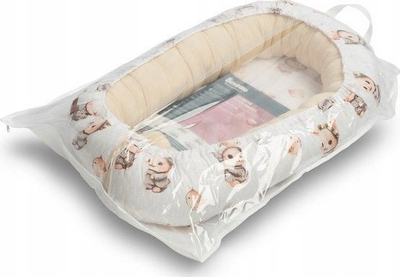 Kokon për bebe Sensillo Munshine Cocon Blue Kingdies, 80x45 cm, pambuk, shumëngjyrësh