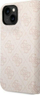 Kllëf telefoni Guess 4G Metal Camera Outline tip libër për iPhone 14 Plus, PC TPU, rozë