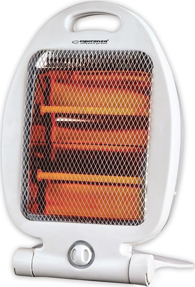 Кварцен грејач Esperanza Thar, 400W 800W, со рачка за носење, бел