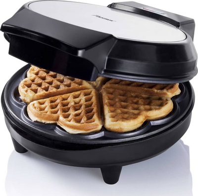 Toster për waffle Bestron AWM700S, i zi/argjendtë