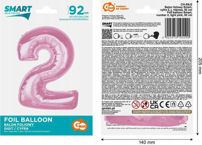 Tullumbace folie Godan numri 2, 92 cm, rozë e çelët