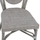 Karrige alumini stil bambuje, textilene, 45×57×88 cm (HM5109), gri