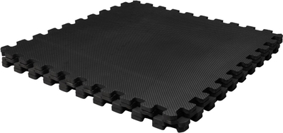 Фитнес подлога VirtuFit Puzzle Mat, 120x120 cm, црна