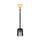 Lopatë metalike Fiskars Solid™,  zezë/portokalli