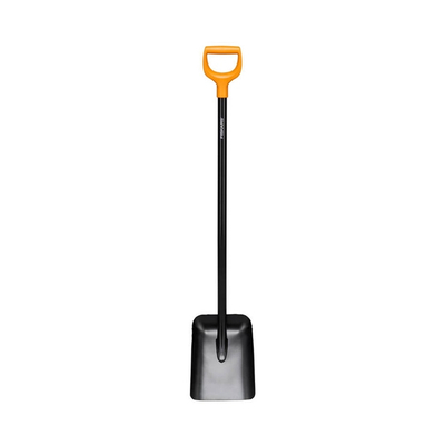Lopatë metalike Fiskars Solid™,  zezë/portokalli