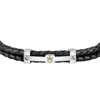 Byzylyk burrash Maserati JM422AVE11, 22 cm, i zi me argjend