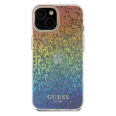 Kapak telefoni Guess GUHCP14SHDECMI, iPhone 14 15 13 6.1", hardcase, shumëngjyrësh