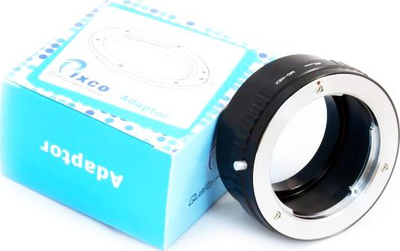 Adapteri i objektivit Pixco MD në Sony NEX E, metal, i zi