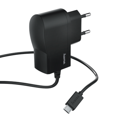 Karikues Hama, microUSB, 1 A, zezë, 1m 173670