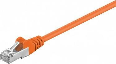 Kabllo rrjeti Wentronic 93464, Ethernet Cat5e, 5 m, portokalli