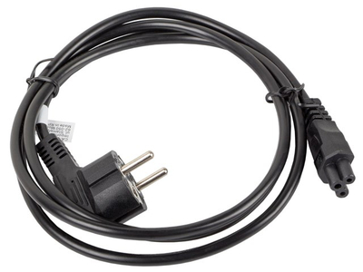 Kabllo rryme CEE 7/7 Mickey IEC 320 C5, 1.8 m, VDE, e zezë
