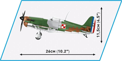 Set ndërtimi COBI Historical Collection Morane-Saulnier MS.406, 317 copa, shkallë 1:32, jeshile kamuflazh