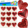Ngjitëse zbukuruese Craft with Fun Metallic Hearts, zemra metalike, shumëngjyrëshe
