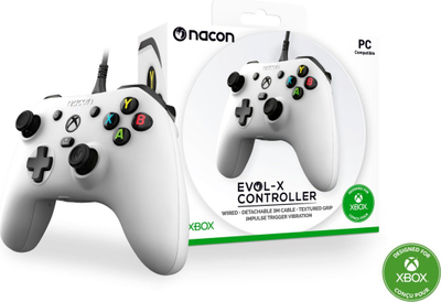 Kontroller Nacon XS EVOL-X, me kabllo, i bardhë