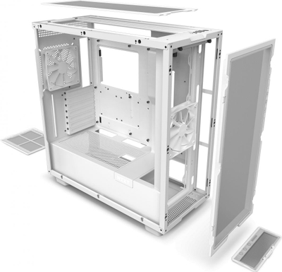 Kasë Nzxt H7 Flow (CM-H71FW-01), e bardhë