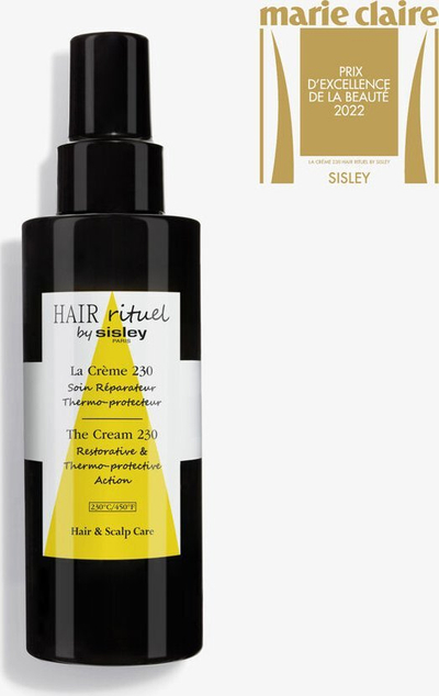 Krem flokësh Sisley Hair Rituel The Cream 230, për mbrojtje nga nxehtësia 230°C, 150 ml, i zi
