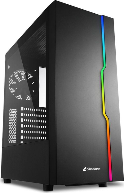 Kasë kompjuteri Sharkoon RGB Slider, e zezë