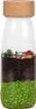 Shishe shqisore për kalama Petit Boum Vegetables, Montessori, plastikë e ricikluar, transparente