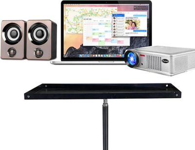 Stativ rregullues Strado për laptop dhe projektor, 50–150 cm, mban deri 25 kg, i zi