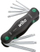 Set çelësa Torx Wiha Pocketstar, 8 copë, palosës, gri
