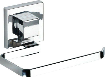Mbajtës letre higjienike Wenko Quadro, me kupë thithëse, çelik inox, krom