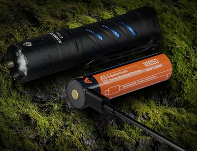 Elektrik dore Acebeam E70 Mini, 2000 lm, 153 m, e zezë