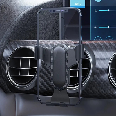 Држач за телефон Dudao Gravity F7s, за автомобил, монтирање на решетка, црн